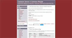 Desktop Screenshot of commonsense4commonpeople.net